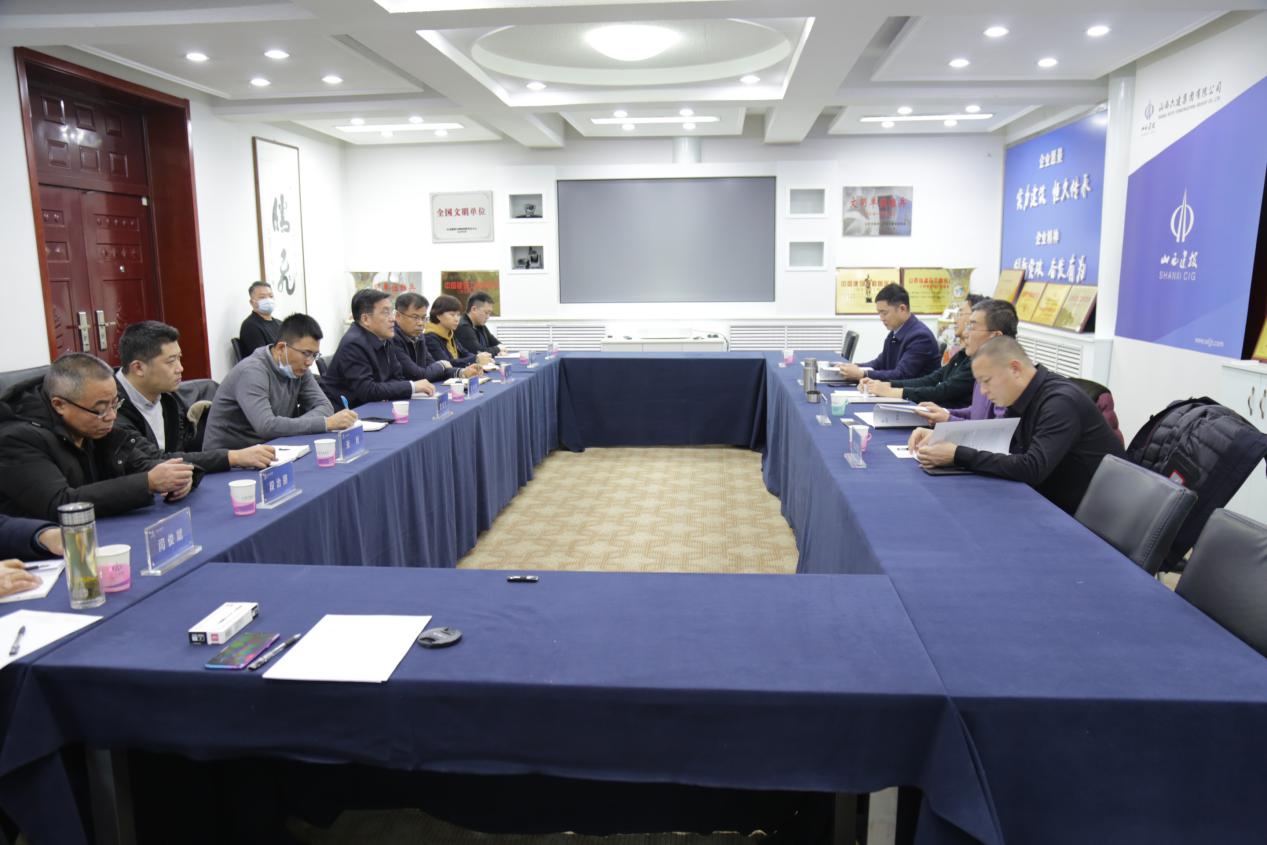 省贸促会一级巡视员焦惠生来山西建投六建集团考察交流