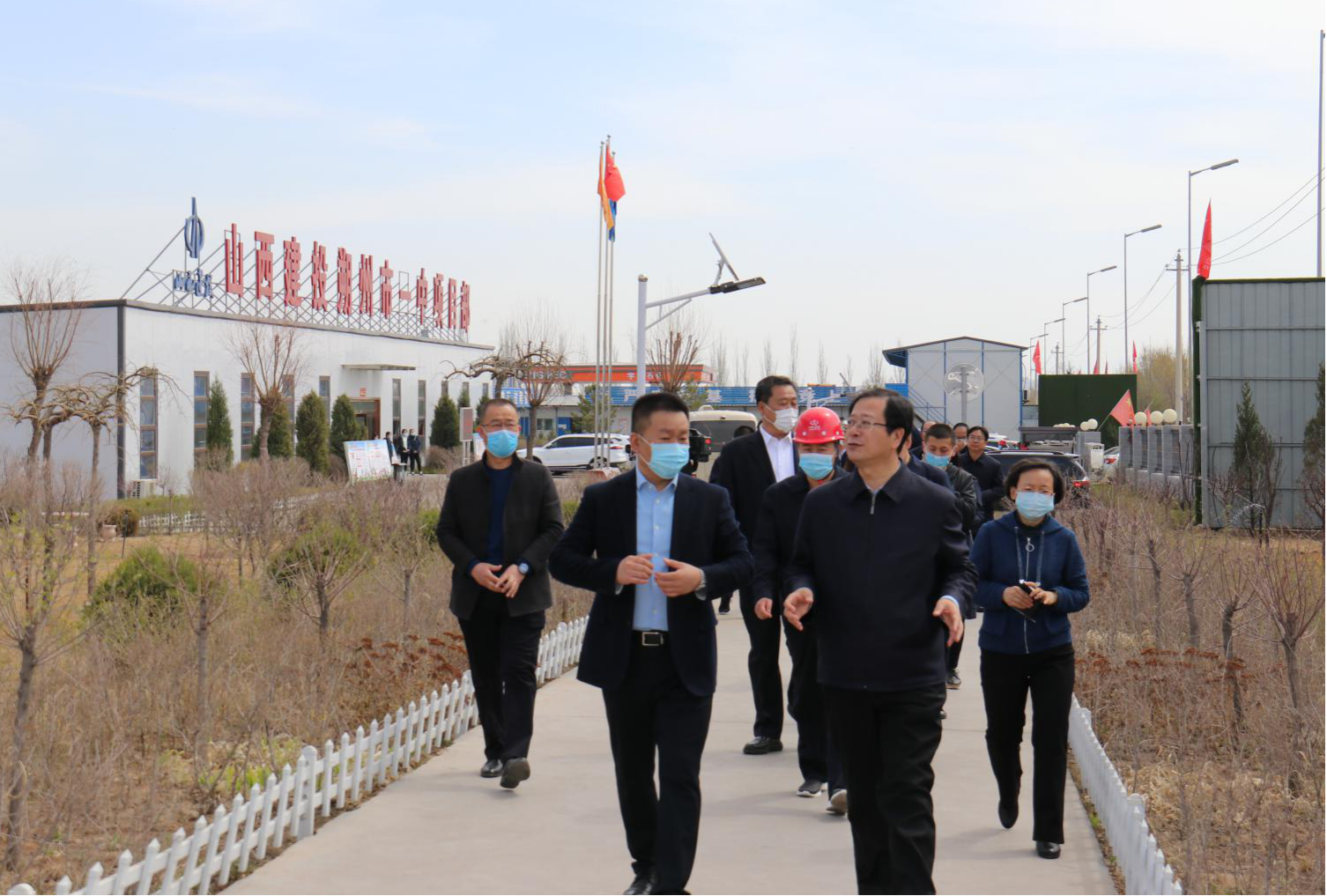 朔州市委书记带队在山西建投总承包部承建的朔州市一中新校区ob电竞项目调研