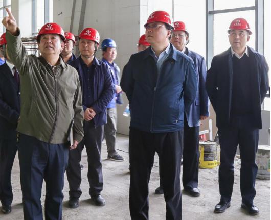 省委统战部领导来建投集团承建的山西社会主义学院新校区ob电竞工程项目检查指导工作